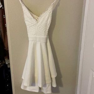 White lace dress